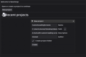 Nanoforge ProjectCreationExample1.png