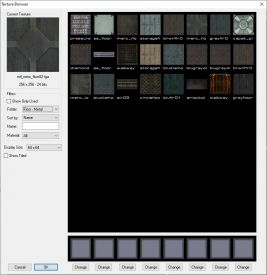Select the metal floor texture you wish to use.